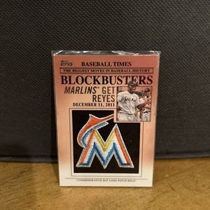 2012 Topps Jose Reyes Baseball Times Hat Logo Patch #29 Marlins BP-29